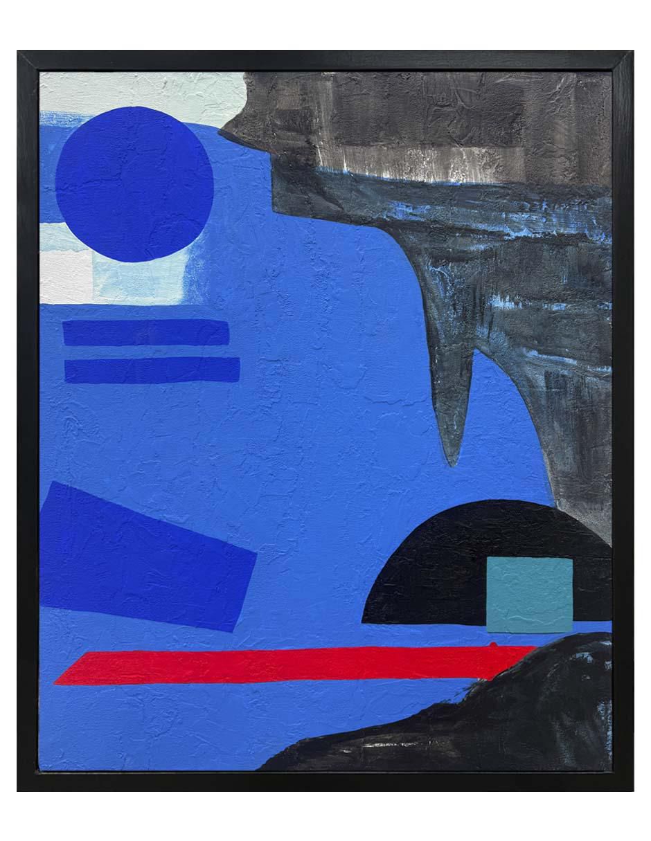 Pintura Blue Rock técnica acrílico Abstracto Pintura Blue Rock técnica acrílico Abstracto