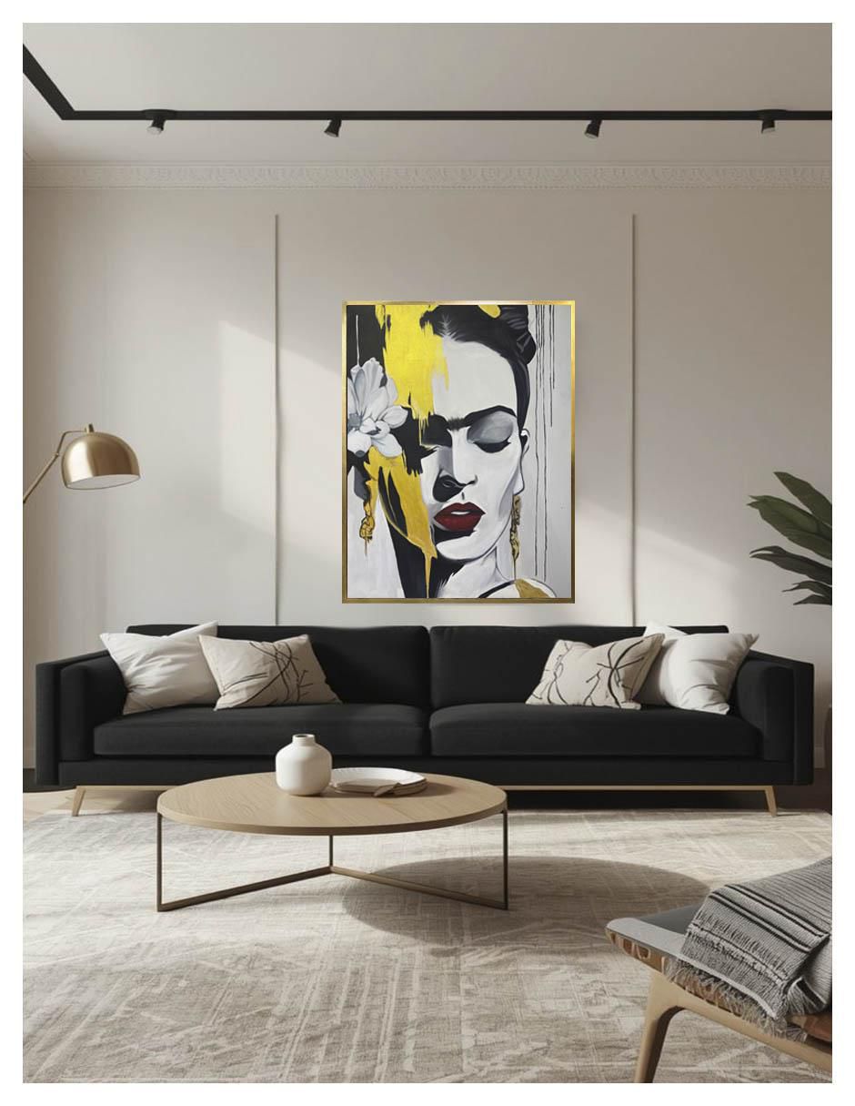 Pintura Frida II técnica acrílico Rostros 2