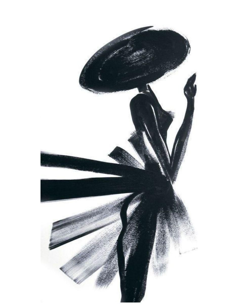 Cuadro decorativo Abstracto impreso dama negra
