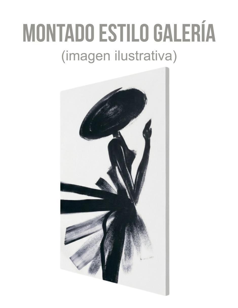 Cuadro decorativo Abstracto impreso dama negra 4