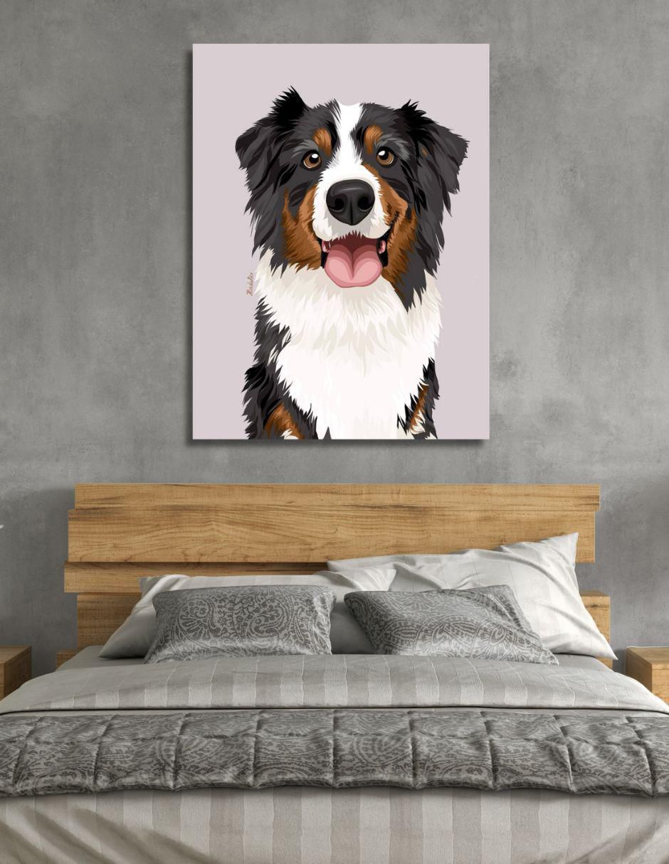 Cuadro decorativo Animal bernes impreso 2