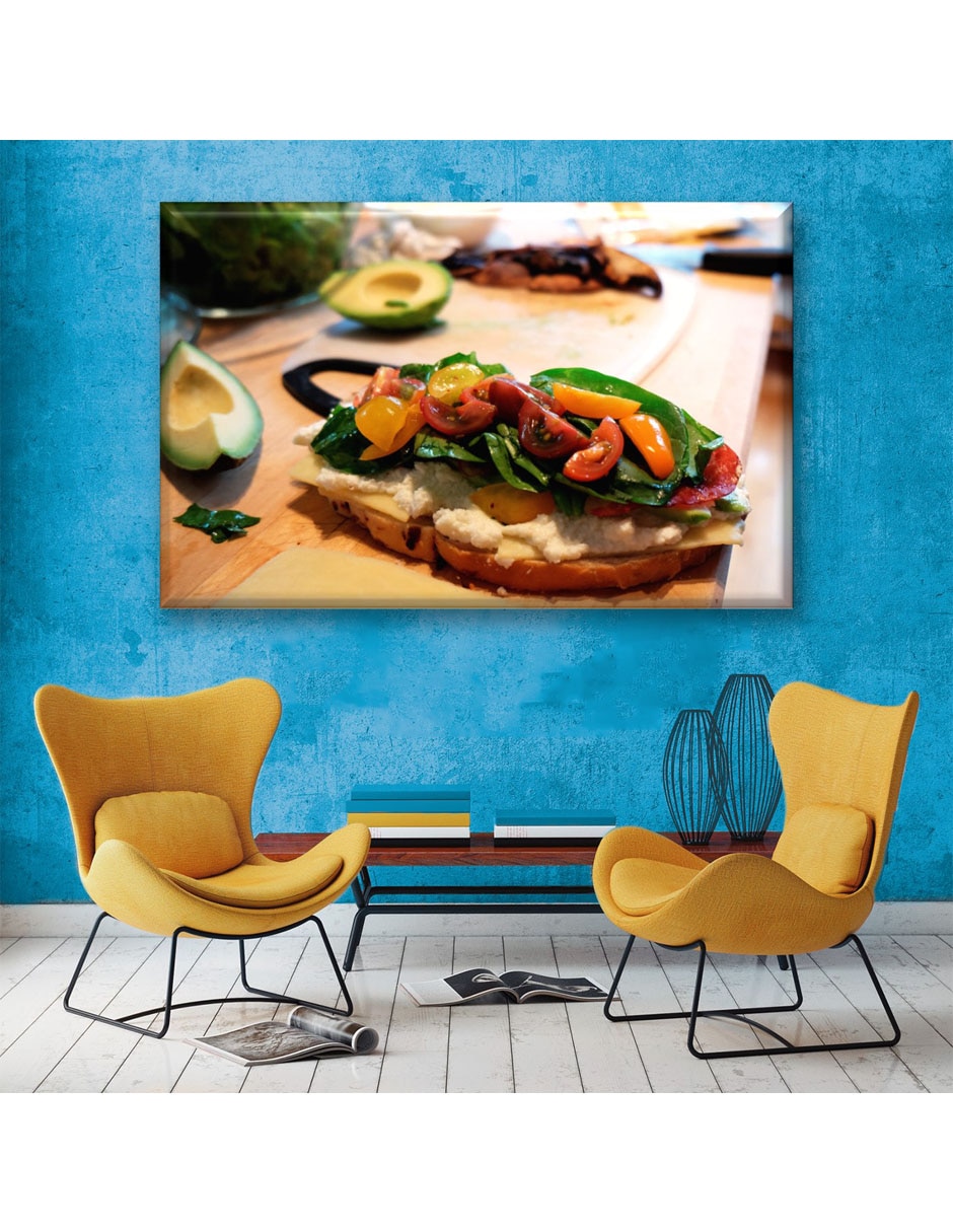 Cuadro decorativo Tostada con queso 2