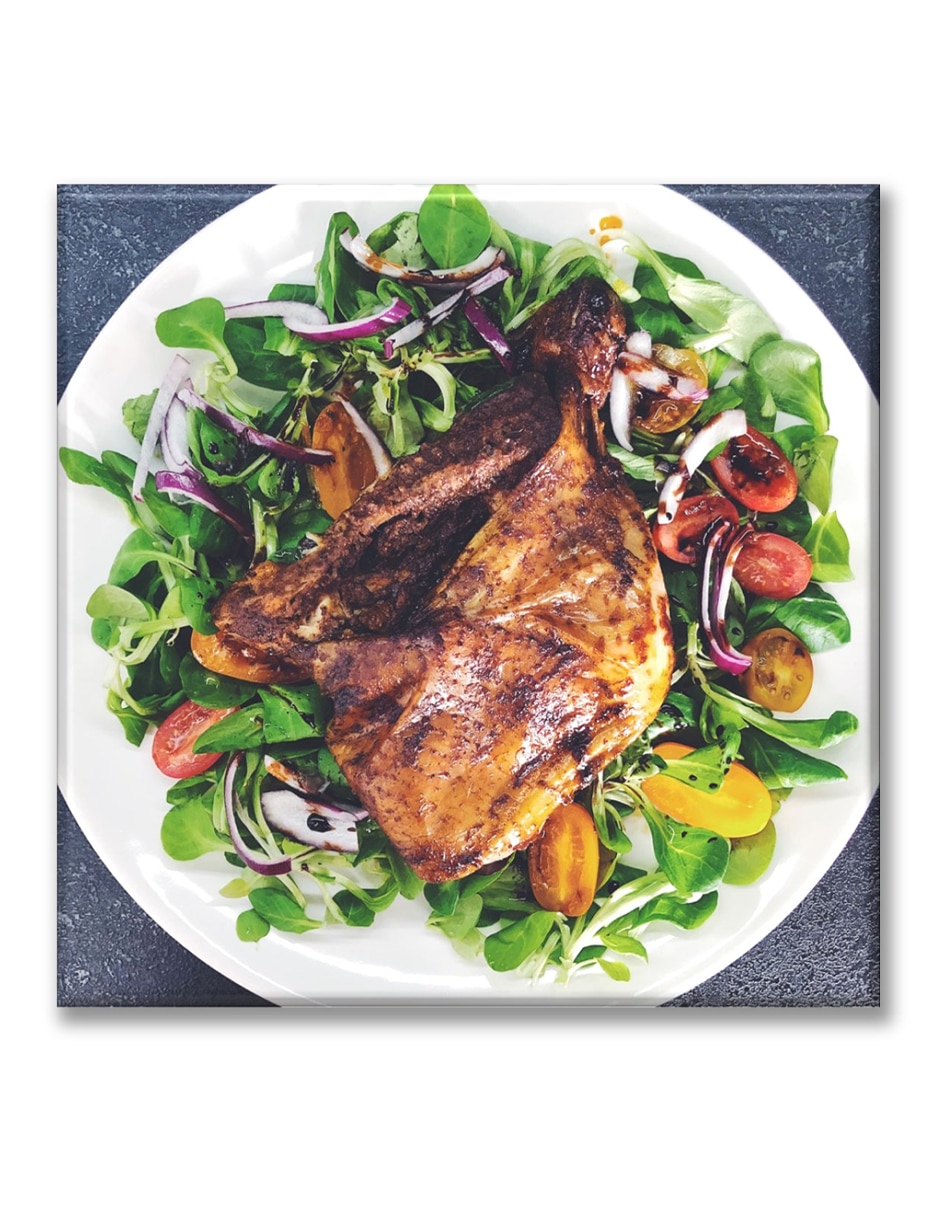 Cuadro decorativo Pollo con ensalada Cuadro decorativo Pollo con ensalada
